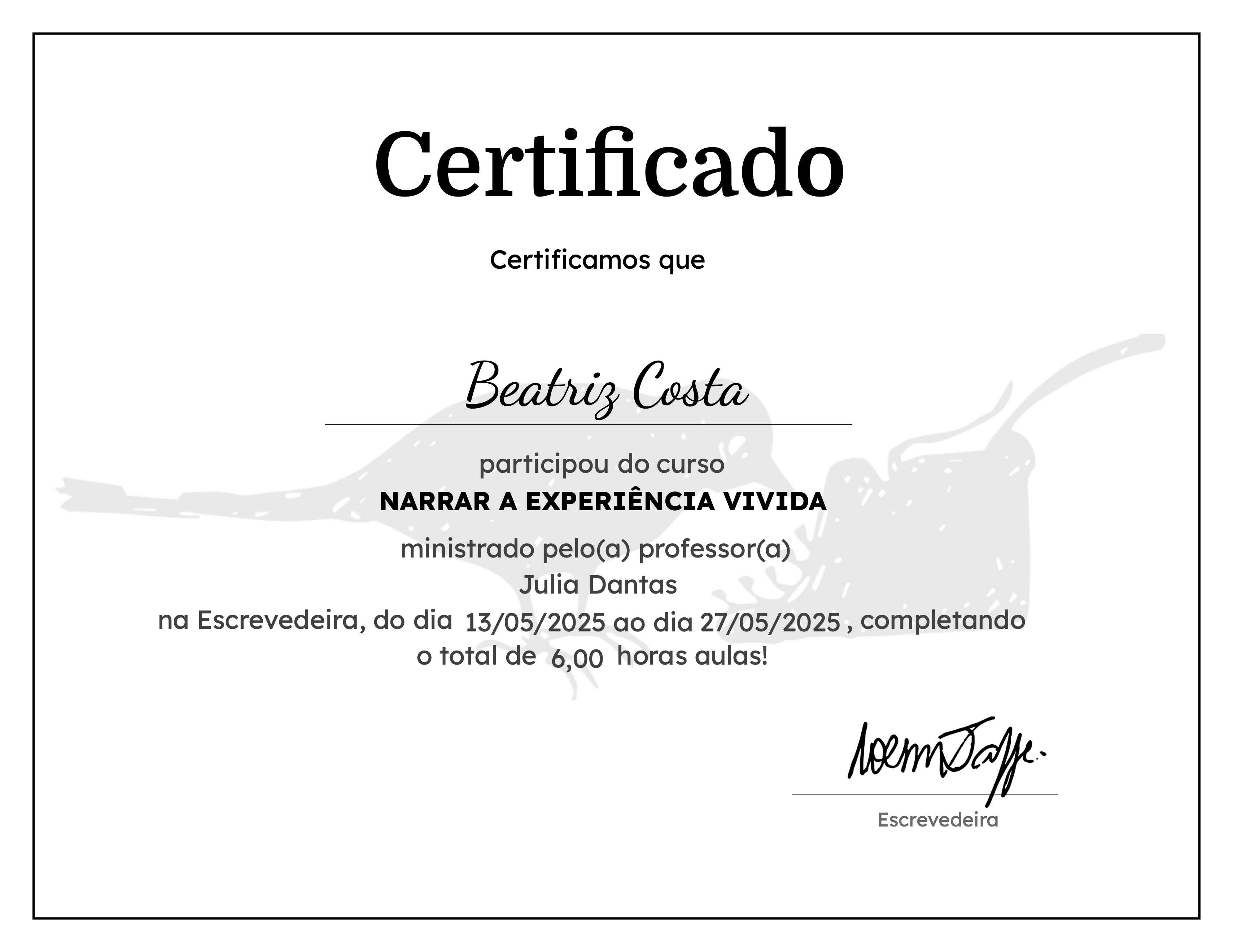 NARRAR A EXPERIÊNCIA VIVIDA